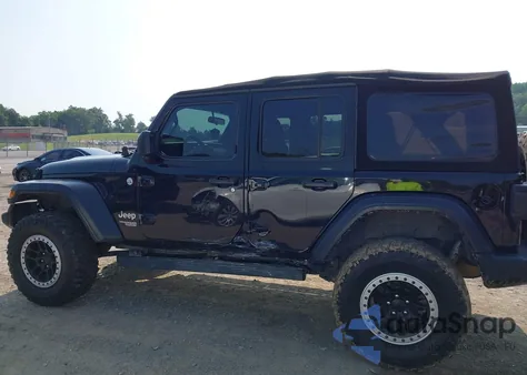 2018 Jeep Wrangler Unlimited Sport S 4X4 z USA, uszkodzony, nr VIN 1C4HJXDG7JW154672